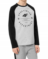 Koszulka chłopięca 4F HJL22 JTSML001 szara