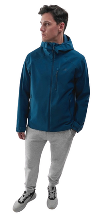 Kurtka męska z kapturem 4F WSS24-TTJAM462 granat