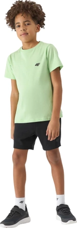 Spodenki chłopięce dresowe 4F 4FJWSS24TSHOM272 czarne