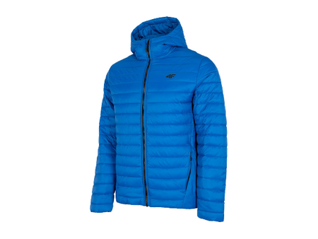 Kurtka Męska Pikowana z kapturem 4F H4Z22 KUMP004 kobalt