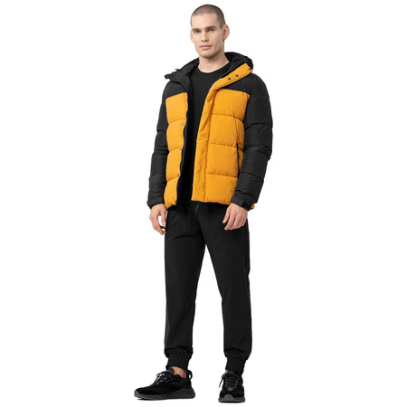 Kurtka Zimowa puchowa Męska 4F H4Z22 KUMP009 żółta