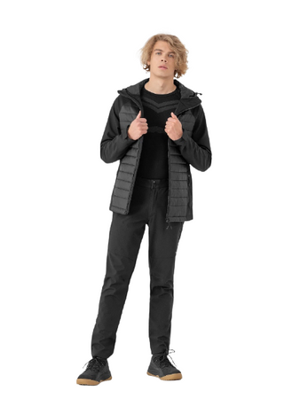 Kurtka Softshell Męski z kapturem 4F H4Z21-SFM003 CZARNY