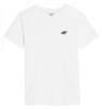 Koszulka T-shirt dziecięcy 4F JAW23TTSHM0795 biała