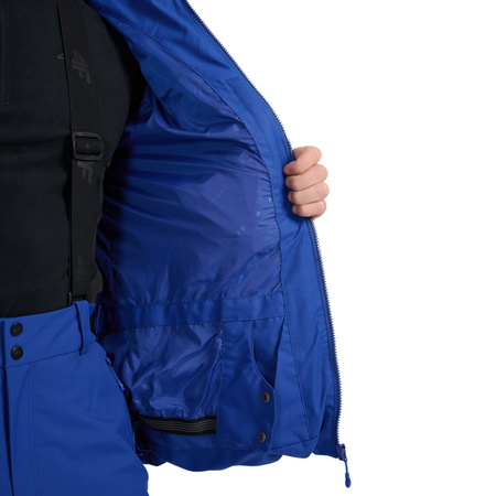 Kurtka narciarska codzienna męska 4FWAW25TTJAM0788 kobalt