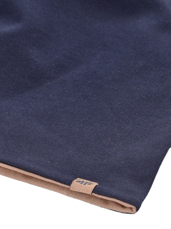 Dziecięca czapka dwustronna przejściowa 4F 4FJWAW24ACAPU449 beżowa