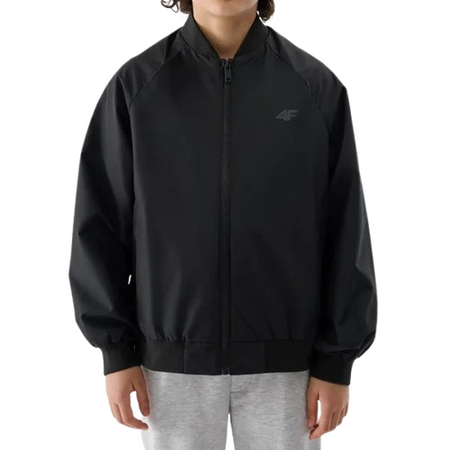 Kurtka rozpinana chłopięca 4F 4FJWSS25TJACM186 czarna