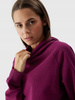 Bluza dresowa damska z kapturem fioletowa 4F WSS24 TSWSF0955