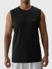 Koszulka męska beż rękawów tank top 4FWMM00TSLEM125 czarny