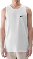Koszulka męska bez rękawów 4FWMM00TSLEM126 biały