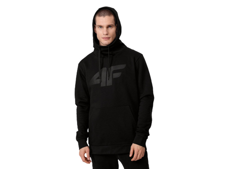 Bluza z kapturem Męska 4F H4Z22 BLM352 czarny