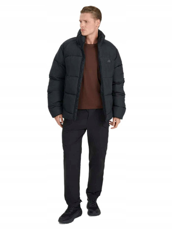 Kurtka puchowa zimowa męska 4F czarna 4FRAW25TDJAM0707