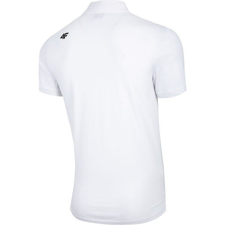 KOSZULKA POLO MĘSKA 4F NOSH4-TSM007 BIAŁA