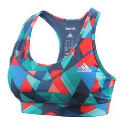 Stanik Biustonosz Sportowy Treningowy adidas Techfit Printed AJ0538