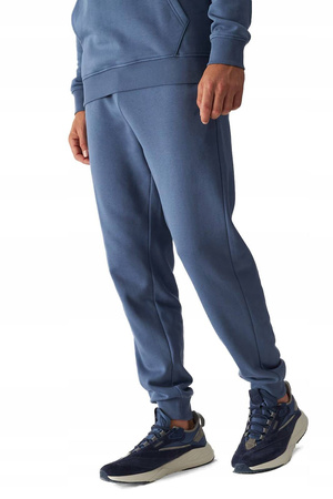 Spodnie długie męskie dresowe joggery 4FWMM00TTROM0943 denim