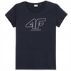 Koszulka T-shirt Damski z logo 4F H4Z21-TSD015 GRANAT
