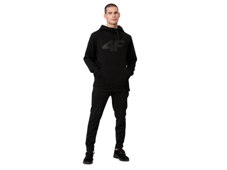 Bluza z kapturem Męska 4F H4Z22 BLM352 czarny