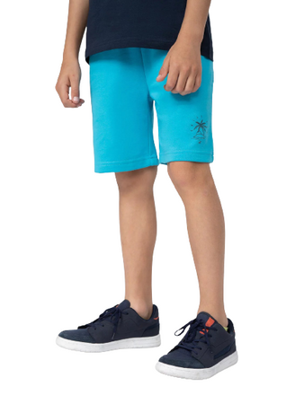 Krótkie Spodenki Chłopięce 4F JSS23TSHOM047 turkus