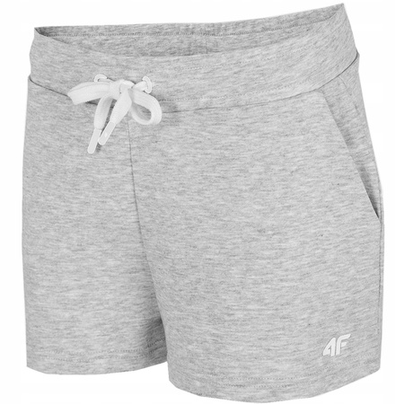 Krótkie Spodenki Dresowe 4F 4FAW22 TSHOF073 jasny szary