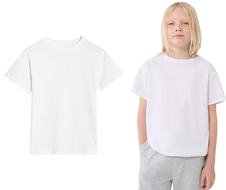 Koszulka dziecięca T-shirt 4FJWMM00TTSHM2362 biały