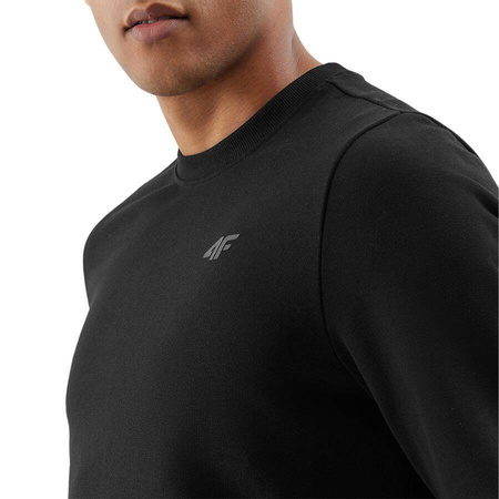 Bluza dresowa męska czarna 4F WSS24 TSWSM1181