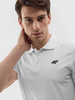 Koszulka polo męska biała 4F WSS24 TPTSM129