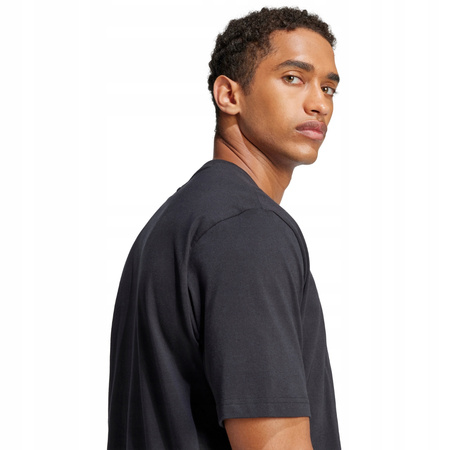 Koszulka męska adidas Essentials Linear Single czarna JE8993