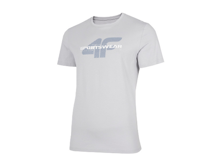 Koszulka T-shirt Męski 4F H4Z22 TSM032 jasny szary