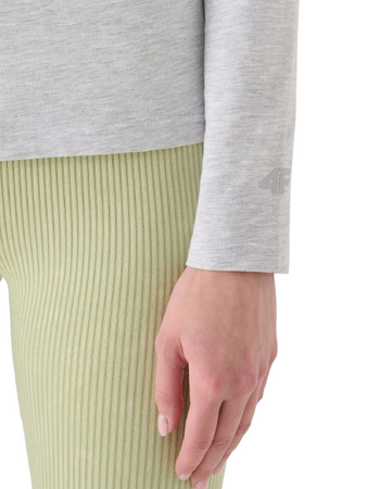 Koszulka damska Longsleeve 4FWMM00TLONF376 szara