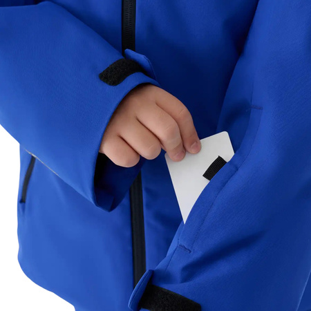 Kurtka narciarska chłopięca 4F kobalt JWAW25TTJAM0820