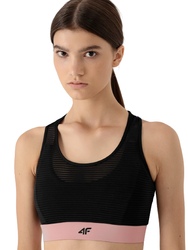 Stanik Sportowy Treningowy Biustonosz 4F H4Z21-STAD018 CZARNY