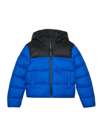 Kurtka puchowa chłopięca 4FJWAW24TDJAM462 kobalt