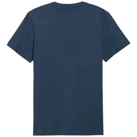 Koszulka T-shirt Męski 4F H4L22 TSM353 denim