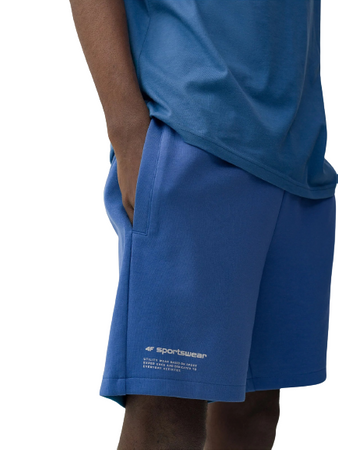 Krótkie Spodenki Męskie Dresowe niebieski 4FSS23-TSHOM054