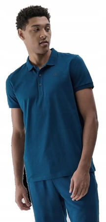 Koszulka męska polo 4F 4FWMM00TPTSM367 morski