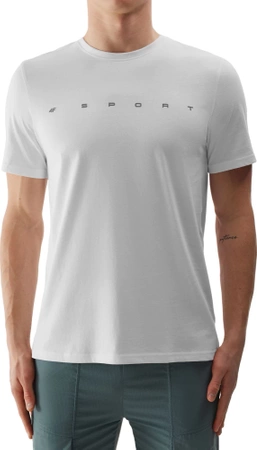 Koszulka męska 4F WSS24TTSHM1283 biała