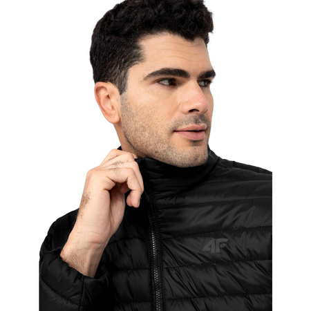 Kurtka Męska Pikowana bez kaptura 4F H4Z21-KUMP003 CZARNA
