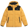Kurtka Zimowa chłopięca 4F HJZ22-JKUMP004 jasny brąz
