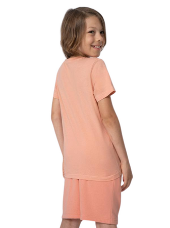 Koszulka chłopięca 4F JSS23 TTSHM288 koralowa