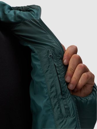 Męska kurtka puchowa pikowana 4F 4FWAW24TDJAM480 zielona