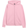 Bluza rozpinana z kapturem damska 4FWMM00TSWSF1763 jasny róż