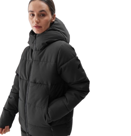 Damska kurtka narciarska 4F 4FWAW24TTJAF573 czarna