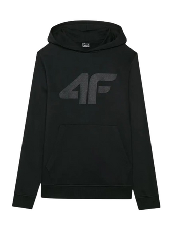 Bluza męska z kapturem 4F 4FWMM00TSWSM1464 czarna