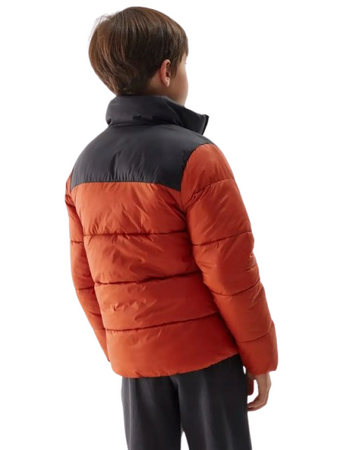 Kurtka chłopięca puchowa 4F 4FJWAW24TDJAM461 czerwona