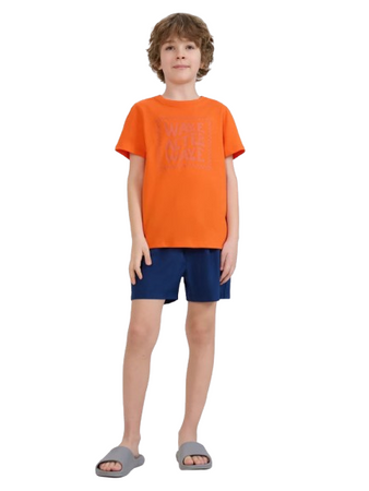 Spodenki plażowe chłopięce 4FJRMM00UBDSM110 granat