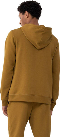 Bluza Męska z kapturem 4F złota 4FAW23TSWSM0773