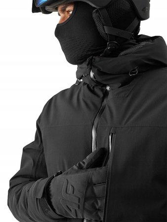 Męska kurtka puchowa pikowana 4F 4FWAW24TDJAM513 czarna