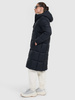 Płaszcz damski puchowy 4F z kapturem 4FWAW25TDJAF586 czarny