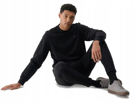 Bluza męska bez kaptura 4FWMM00TSWSM1767 czarny