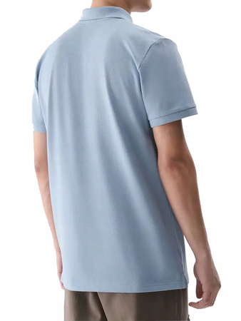 Koszulka męska polo 4FWSS25TPTSM407 jasny niebieski