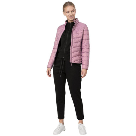 Kurtka Pikowana puchowa Damska 4F H4Z22 KUDP002 fioletowa